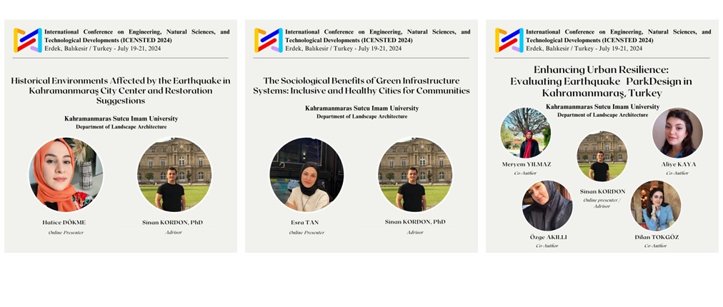 Bölümümüz Öğretim Üyesi ve Öğrencilerimiz Uluslararası ICENSTED 2024 Konferansına Üç Farklı Sunum ile Katılım Sağladılar.